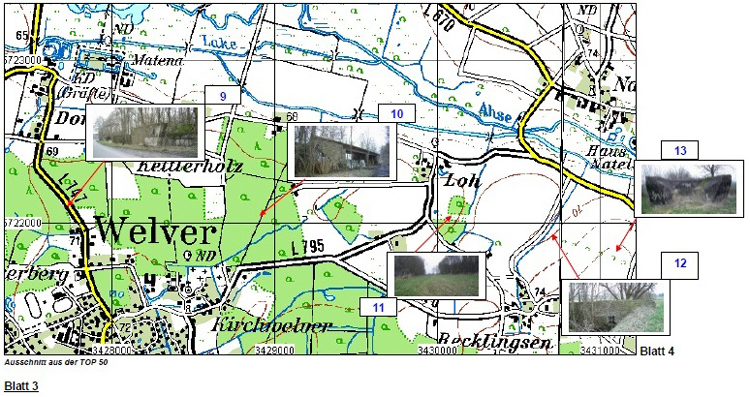 Reichsautobahn Reste Strecke 77 Hamm Rhynern Ruinenstrecke Karte3